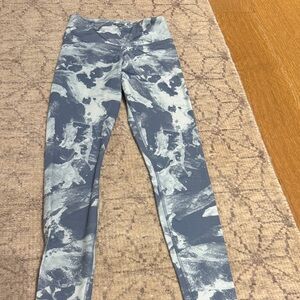 Reebok Women's Blue and White Patterned Jeggings